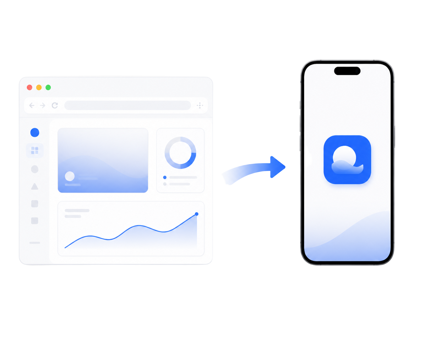 Browser transforming into a mobile app